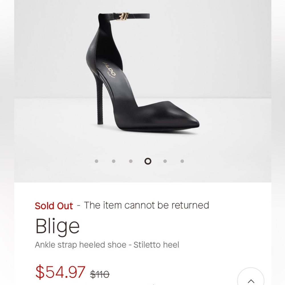 Aldo black heels